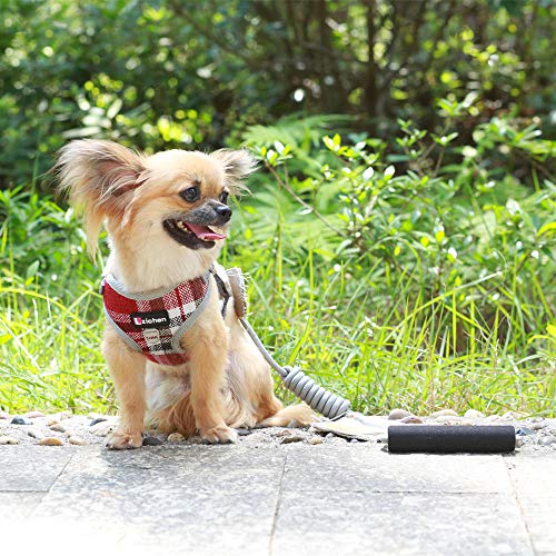 NiQiShangMao Correa para el Arnés del Perro del Animal Doméstico Chaleco del Arnés del Perro de la Lona Ajustable, Arnés del Entrenamiento de la Caminata del Perrito para Yorkie de Chihuahua