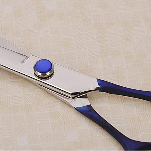 NO Brand Haustier Schere 100% Japón 440c Azul Profesional del Animal doméstico Marca preparación del Perro Tijeras for Groomer 7,0 Pulgadas de Sharp Corte Tijeras Rectas (Color : Azul, Size : 7 Inch)