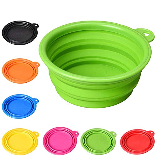 No brand Sin Marca   Recipiente de Viaje portátil para Perro Recipiente de Comida de Agua Silicona Plegable Multifunción Comedero Plegable para Mascotas Alimentador de Perro a la Venta   CW0056G