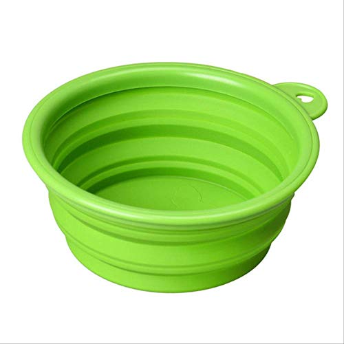 No brand Sin Marca   Recipiente de Viaje portátil para Perro Recipiente de Comida de Agua Silicona Plegable Multifunción Comedero Plegable para Mascotas Alimentador de Perro a la Venta   CW0056G