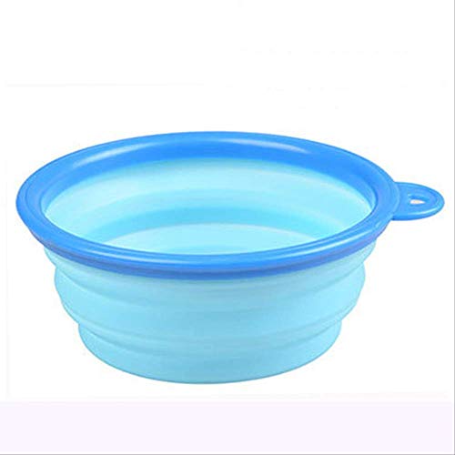 No brand Sin Marca   Recipiente de Viaje portátil para Perro Recipiente de Comida de Agua Silicona Plegable Multifunción Recipiente Plegable para Mascotas Alimentador de Perro a la Venta   CW0056LBE