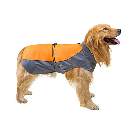 NOBRAND Otoño e Invierno Nuevo de la Manera Chaqueta Caliente for Mascotas Ropa for Perros Ropa Chaqueta Golden Retriever Perros esquimales (Color : Orange, Size : 5XL)