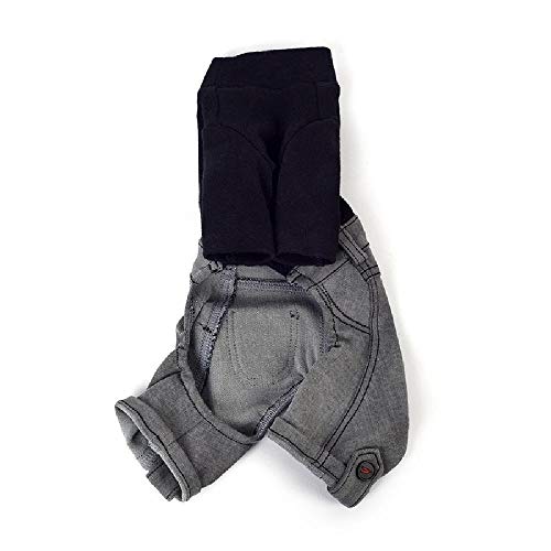 nobrand - Pantalón Vaquero de algodón de Punto para Mascotas, Abrigo de Cuatro Patas, Ropa para Perros, Ropa de otoño e Invierno