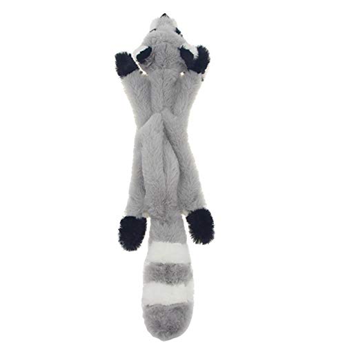 nobrand Suministros para Mascotas simulación de Perro Juguete de Concha de Piel Animal, 45 cm de Peluche para Mascotas, Mapache