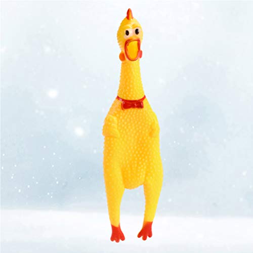 NUOBESTY 6pcs chirriar Pollo Juguetes creativos Divertidos Objetos Que Hacen Ruido estridente de Pollo favores del Partido Juguetes de Regalo de la Novedad para los niños y los Animales domésticos