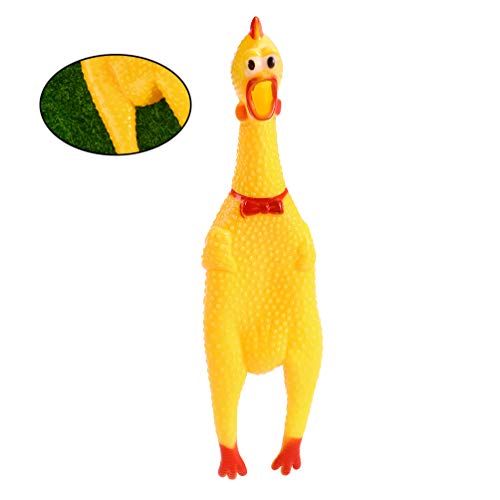 NUOBESTY 6pcs chirriar Pollo Juguetes creativos Divertidos Objetos Que Hacen Ruido estridente de Pollo favores del Partido Juguetes de Regalo de la Novedad para los niños y los Animales domésticos