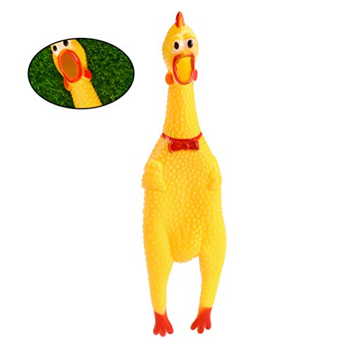 NUOBESTY 6pcs chirriar Pollo Juguetes creativos Divertidos Objetos Que Hacen Ruido estridente de Pollo favores del Partido Juguetes de Regalo de la Novedad para los niños y los Animales domésticos