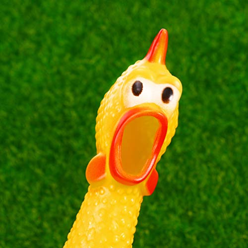 NUOBESTY 6pcs chirriar Pollo Juguetes creativos Divertidos Objetos Que Hacen Ruido estridente de Pollo favores del Partido Juguetes de Regalo de la Novedad para los niños y los Animales domésticos