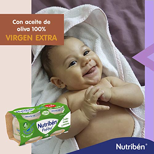 Nutribén Potitos Introducción A Las Judías Verdes Y Patatas Desde Los 4 Meses, 2 Bipacks (4 X 120 Gr.)