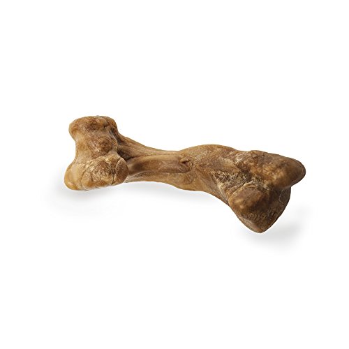 Nylabone - Snacks con forma de huesitos y sabor a pavo para perros (Paquete de 4) (Pequeño) (Marrón)