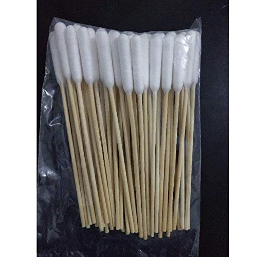 Odowalker Big Bamboo - Juego de 100 Varillas de algodón Gruesas, para Gato, Perro, Oreja, Cera de Arena, eliminación de infecciones, para Utensilios de Cocina de Tipo Profundo, 15 cm de Largo