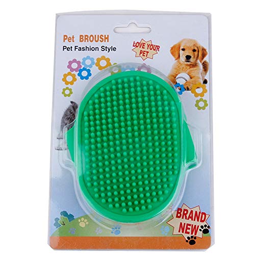 OLDWANG Cepillo para Perros y Cepillo para Gatos con Efecto masajeador, Masaje para Perros Masaje con Cepillo para baño Grada con perillas de Goma Cepillo para Pelo Cepillo para Caballo