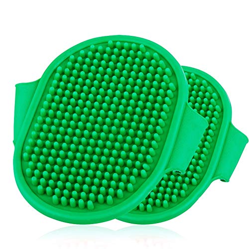 OLDWANG Cepillo para Perros y Cepillo para Gatos con Efecto masajeador, Masaje para Perros Masaje con Cepillo para baño Grada con perillas de Goma Cepillo para Pelo Cepillo para Caballo