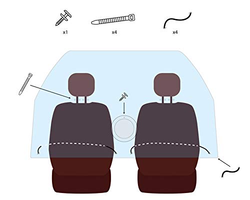 Olmedo Servicios Integrales Pantalla separadora Personalizada para el Modelo de Coche Dacia Lodgy - Barrera Separadora Entre Asientos - Valla Divisoria para Ocupantes