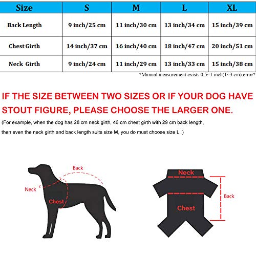 Oncpcare - Pijamas de Forro Polar para Perro, Abrigo Suave y cálido para Perro, Mono para Perro, 100% algodón, Ropa para Perros pequeños y Gatos