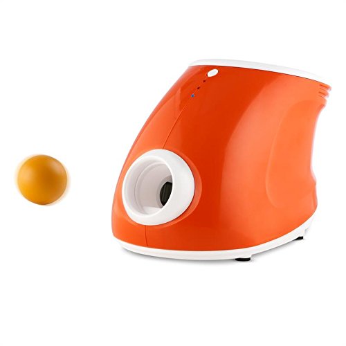 Oneconcept Ballyhoo - Lanzador de Pelotas automático para Perros, Juguete Inteligente para Mascotas, Ajustable 3 distancias 3, 6 y 10 m, Incluye 3 Pelotas Blandas, Portátil para jardín, Naranja