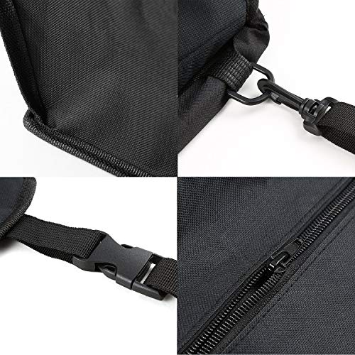 OUTLETISSIMO® - Transportín Negro para Perros y Gatos, Coche Box y Funda para Asiento de Mascotas, 40 x 320 x 25 cm