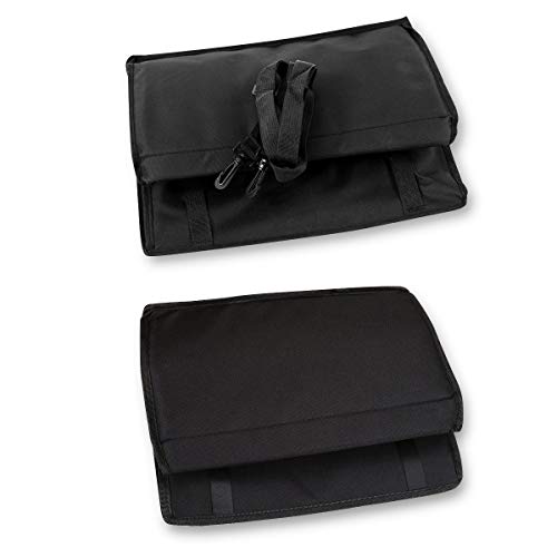 OUTLETISSIMO® - Transportín negro para perros y gatos, coche Box y funda para asiento de mascotas, perro o gato, 40 x 32 x 24 cm