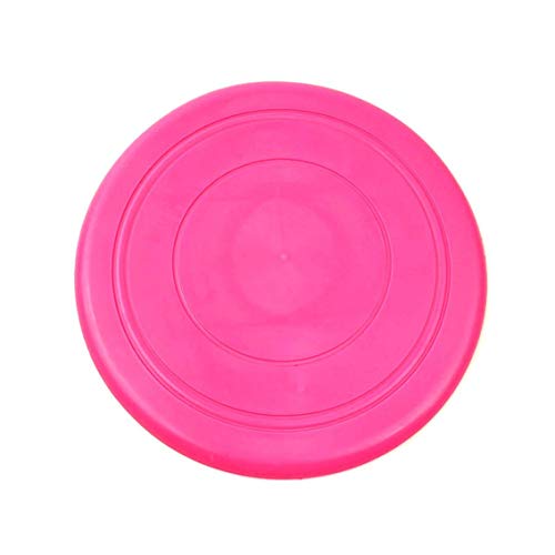 Panamami Pet Disc Toys TPR Dog Toys Juguetes para niños Soft Disc Pet Disc Discos prácticos Trainning Puppy Toy - Rosa