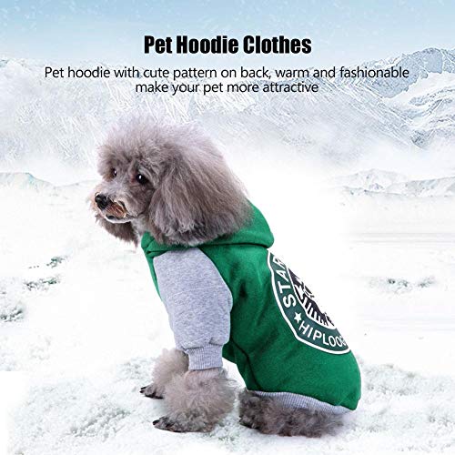 Pangding Sudadera con Capucha para Mascotas, Ropa de Abrigo de Invierno, Ropa Informal, Ropa Informal para Disfraces para Perros Cachorro de Gato(L)