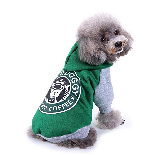 Pangding Sudadera con Capucha para Mascotas, Ropa de Abrigo de Invierno, Ropa Informal, Ropa Informal para Disfraces para Perros Cachorro de Gato(L)