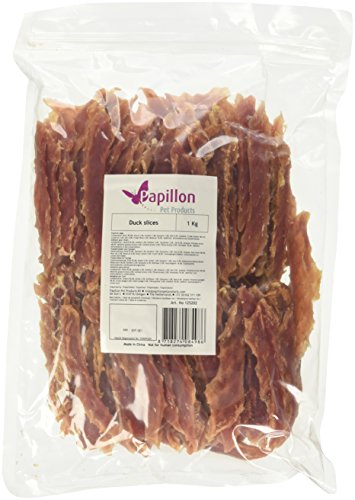 Papillon Pet Products - Snacks para Perros - Sabor Filete de Pato - Bolsa de 1 Kg