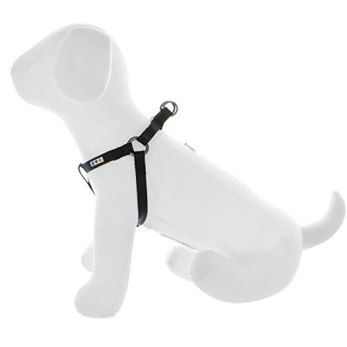 Pawtitas Arnes de Entrenamiento Chaleco Pechera para Perros y Cachorros arnes de adiestramiento Ideal para Caminar Perros Cachorros arnes Extra pequeño Color Negro