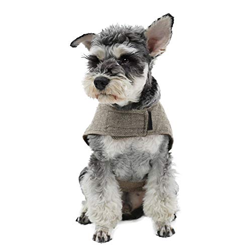 PAWZ Road Cuello de Piel sintética de Ropa para Perro pequeños, Mascota Abrigo de Invierno Super cálido y cómodo S