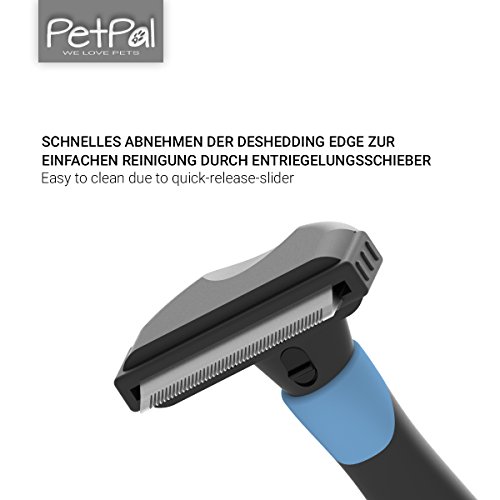 Peine para Perros y Gatos Cepillo para deshedding Cuidado | Novedoso Cepillo de Pelo & Gatos Piel | Cepillo de Pelo para Largo y Corto Peine | Fácil de Quitar con tecnología de Limpieza Incluso