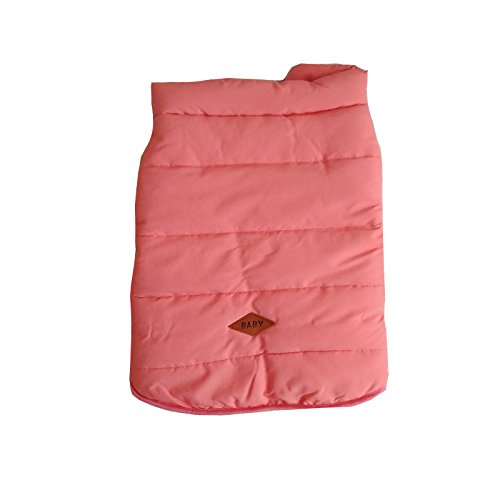 PENIVO Ropa de perro Abrigos y chaquetas abrigados de invierno, Chaleco de perro cachorro Ropa para perros pequeños medianos Perros Ropa de plumas (Rosa, XXL)