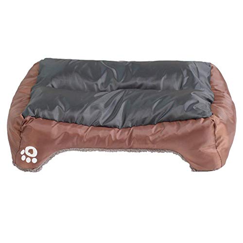 PENVEAT S-3XL 9 Colores Paw Pet Sofa Camas para Perros Fondo Inferior Impermeable Soft Fleece Warm Cat Bed House Petshop Cama Perro, Vino Rojo, XXL