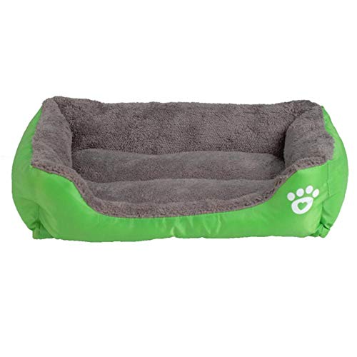 PENVEAT S-3XL 9 Colores Paw Pet Sofá Camas para Perros Parte Inferior Impermeable Suave vellón Cálido Gato Cama Casa Petshop Cama Perro, Azul, XL