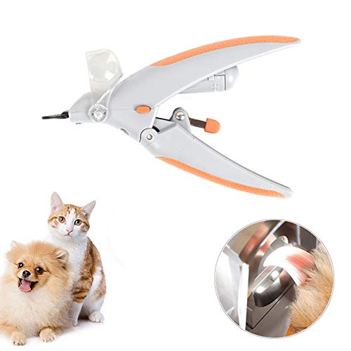 Perro Nail Trimmer, Profesionales De Uñas del Gato del Perro Casero Clippers Trimmer con Luz LED Y Estética Eléctrica Amoladoras Tijeras De Uñas del Dedo del Pie De La Garra para Mascotas