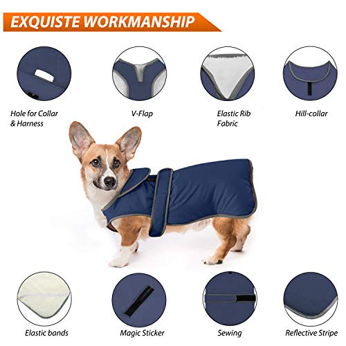 PETCUTE Chaqueta para Perros Abrigo de Invierno para Perros Chaqueta de Invierno cálida para Perros Pequeño Mediano Tamaño Grande