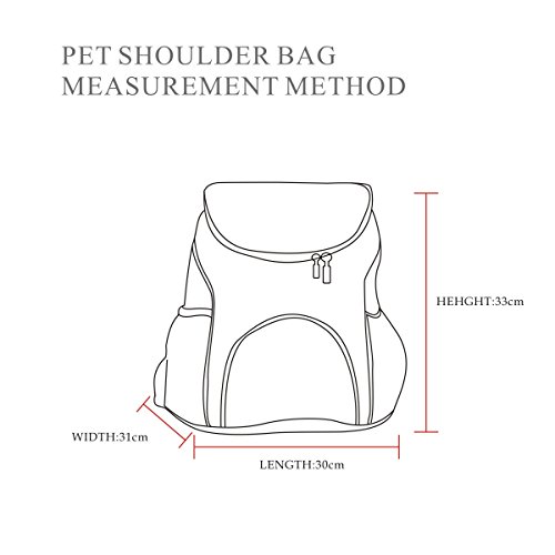 PETCUTE Mochila para Gatos Mochila Bolsa para Perros Pequeños Ventilado Transportadoras de Viaje para Mascotas