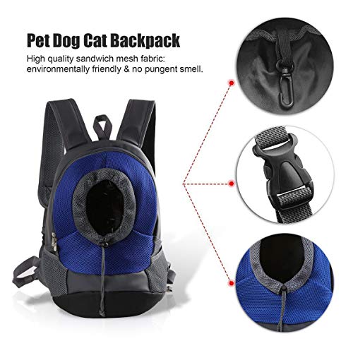 PETCUTE Mochila para Perros Medianos Transportín Perro Bolsas de Viaje para Perros Portador para Cachorro Mascotas Transpirable