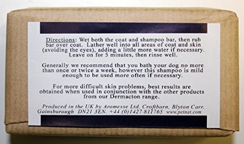 Petnat Dermacton Champú para Perros Itchy Antibacteriano y Antihongos, para Perros con Piel Sensible y alergias.