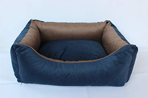 PETPLUS Cama para EL Perro Antimanchas 2 Camas EN 1 (Grande 75X60CM)