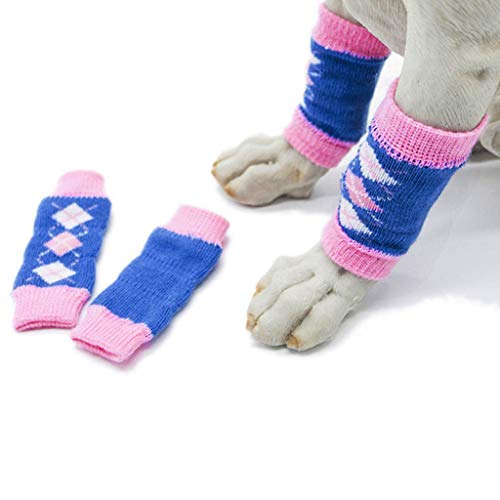 PETSOLA Set De 8 Piezas De Calcetines De Pierna Caliente para Cachorros con Perrito Encantador