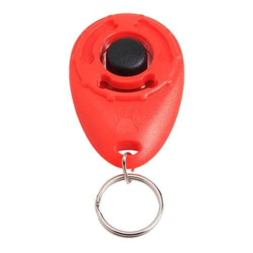 PetSupplies perro-específico Moda duradera 10 PCS entrenamiento del animal doméstico de Clicker Botón gotitas de agua del estilo de Dog Whistle Entrenamiento con la cadena dominante, color al azar de