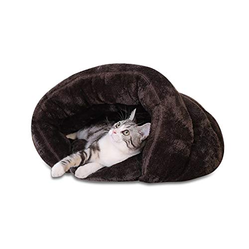 PETTEMOO Cama para Mascotas, Saco de Dormir Suave y cálido, Cama para Perro, Cojín, Nido de Gato