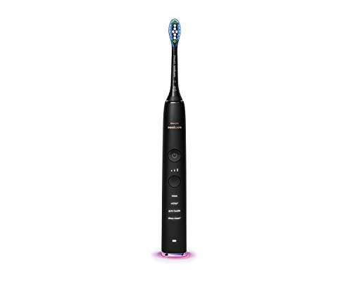 Philips Sonicare DiamondClean Smart HX9901/13  - Cepillo de dientes eléctrico con App de formación personalizada, sensor de presión, 4 modos, 3 intensidades y cargador de vaso, color negro