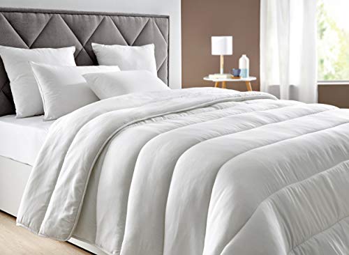 Pikolin Home - Edredón/Relleno nórdico  de fibra antiácaros, otoño-invierno, 300gr/m², color blanco, 240x220cm-Cama 150/160 (Todas las medidas)