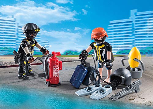 PLAYMOBIL- Equipo de Las Fuerzas Especiales Juguete, Multicolor, única (geobra Brandstätter 9365)