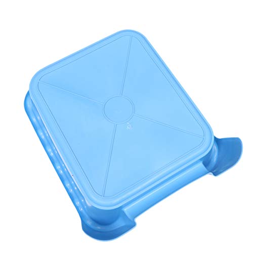 POPETPOP Inodoro para Perrito, Bandeja de Orinal Anti-Splash para Mascotas, Arenero de Entrenamiento para Perros, 45x42x15cm (Azul)