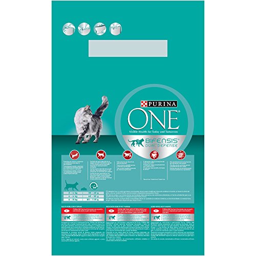 PURINA ONE Bifensis Pienso para Gatos Esterilizados Buey y Trigo 4 x 3 Kg