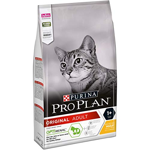 PURINA Pro Plan Comida Seco para Gato Adulto con Optirenal, Sabor Pollo - 1.5 Kg