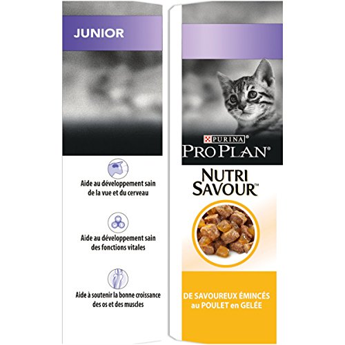 Purina Pro Plan nutrisavour Junior pochons AU Pollo en gelatina para Gato 10 x 85 g