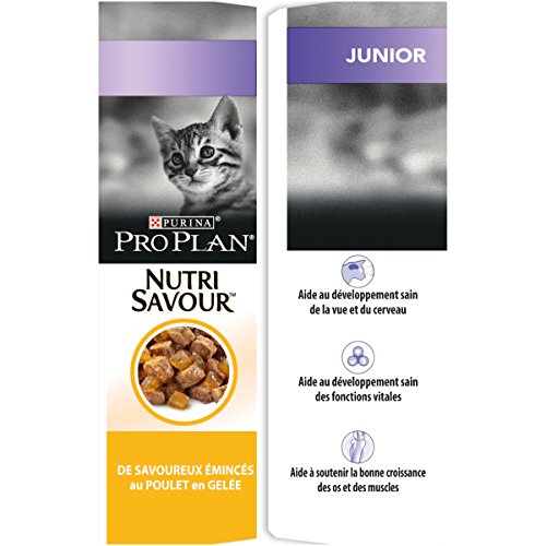 Purina Pro Plan nutrisavour Junior pochons AU Pollo en gelatina para Gato 10 x 85 g