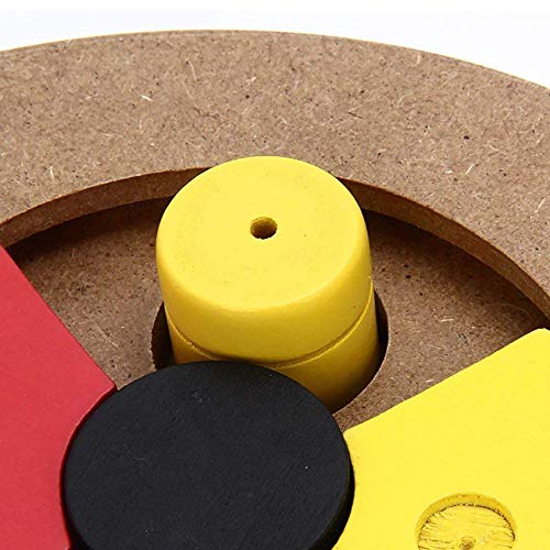 Puzzle perro alimentador de juguetes, Inteligencia Juguete para mascotas diversión interactiva de madera alimentador lenta del entrenamiento del perro Juguete dispensador de Pequeño Perro Gato Medio,B